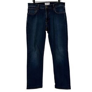 Tecovas Men's Slim Jean Dark Blue Wash Tag 33x32 Meas. 33x30 Ranch Cowboy